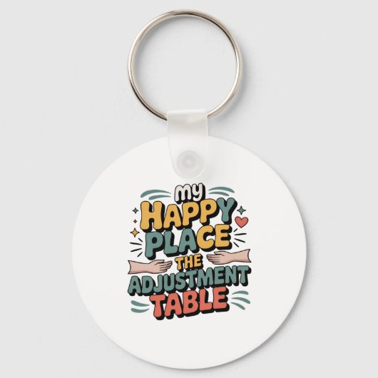 カイロプラクティック調整ブリス腰痛レリーフ、 浮き彫り キーホルダー (正面)