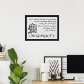 カイロプラクティック調整引用文ことわざ ポスター (ホームオフィス)