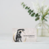 カイロプラクティック金ゴールドサークルセラピストカイロプラクター 名刺 (スタンド正面)