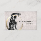 カイロプラクティック金ゴールドサークルセラピストカイロプラクター 名刺 (正面)