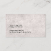 カイロプラクティック金ゴールドサークルセラピストカイロプラクター 名刺 (裏面)