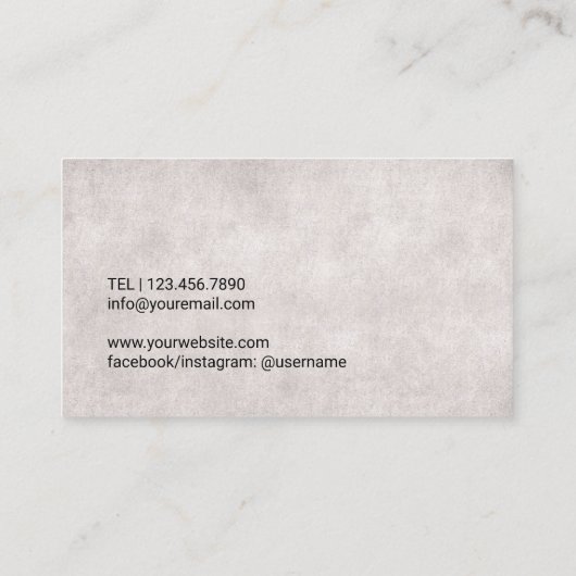 カイロプラクティック金ゴールドサークルセラピストカイロプラクター 名刺 (裏面)