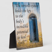 カイロプラクティック鍵からヘルスイーゼル フォトプラーク (側面)