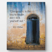 カイロプラクティック鍵からヘルスイーゼル フォトプラーク (正面)