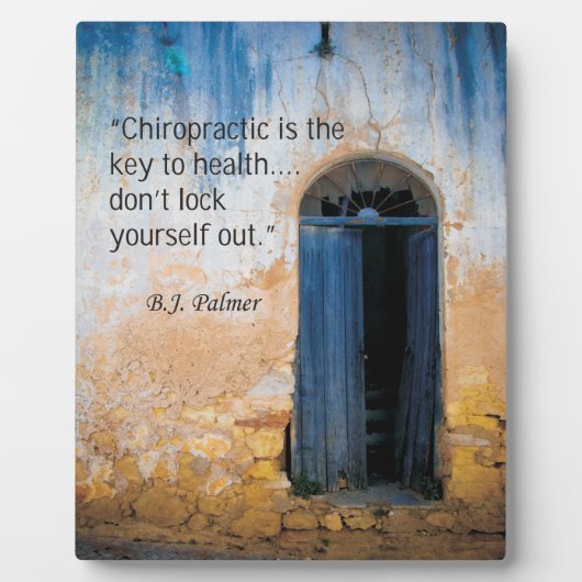 カイロプラクティック鍵からヘルスイーゼル フォトプラーク (正面)