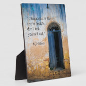 カイロプラクティック鍵からヘルスイーゼル フォトプラーク (側面)