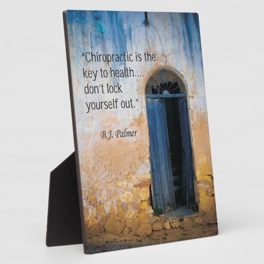 カイロプラクティック鍵からヘルスイーゼル フォトプラーク (側面)