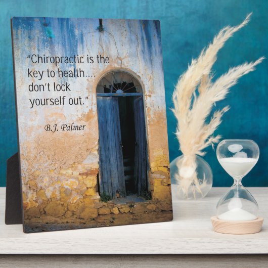 カイロプラクティック鍵からヘルスイーゼル フォトプラーク (側面)
