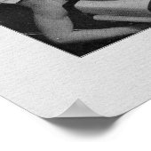 カイロプラクティック頸部調整ヴィンテージプリント ポスター (角)