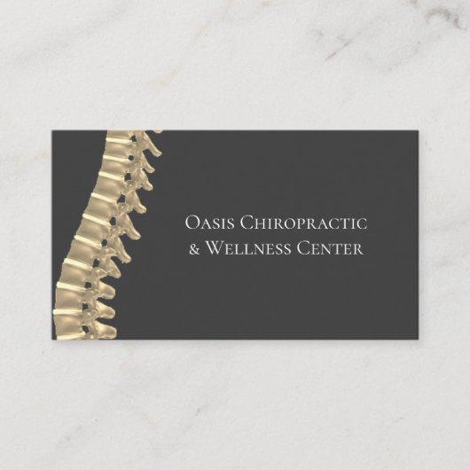 カイロプラクティック&ウェルネスセンター 名刺 (正面)