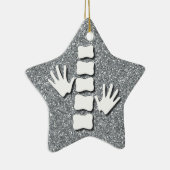 カイロプラクティック/カイロプラクタークリスマスオーナメント セラミックオーナメント (右)