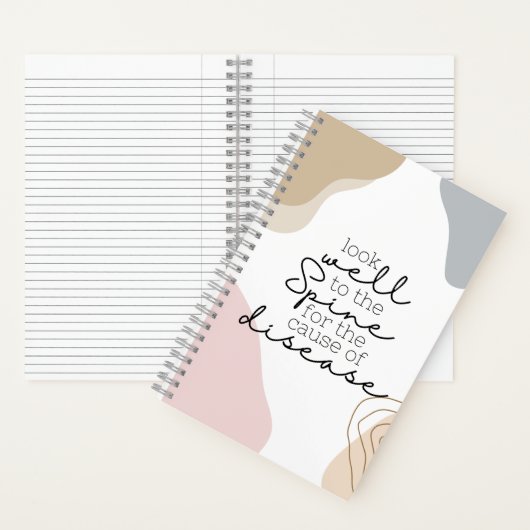 カイロプラクティック、カイロプラクター、カイロプラクティックノートブック ノートブック (内側)