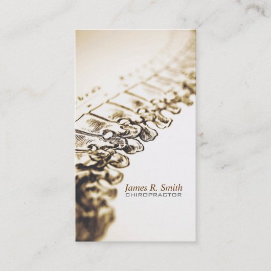 カイロプラクティック、カイロプラクター、診療所 名刺 (正面)