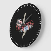 カイロプラクティック ラージ壁時計 (傾斜)