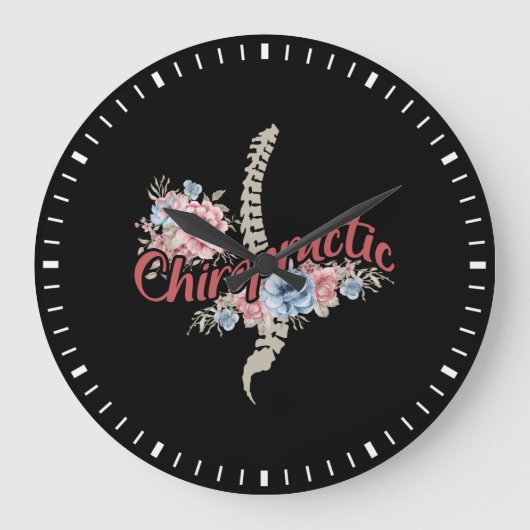 カイロプラクティック ラージ壁時計 (正面)