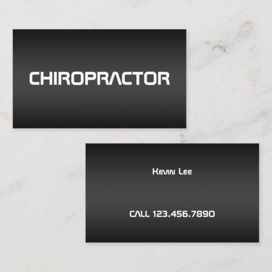 カイロプラクティック 名刺 (正面/裏面)