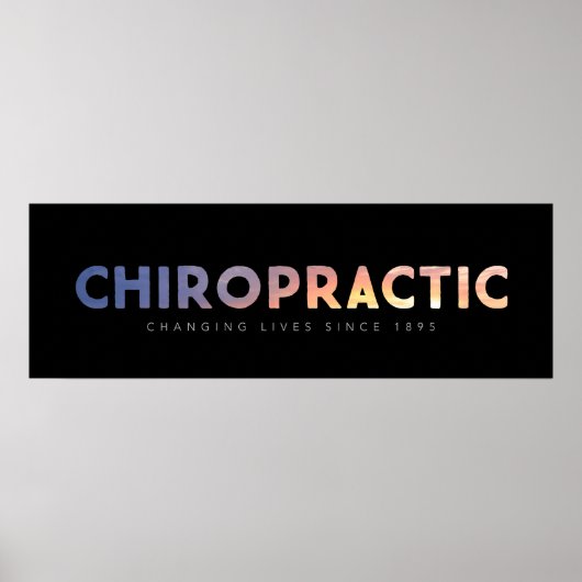 カイロプラクティック- 1895年以降(黒) ポスター (正面)