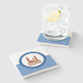 カイロ市国旗(エジプト) ストーンコースター (横)