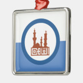 カイロ市国旗(エジプト) メタルオーナメント (左)