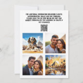 カイロ結婚の3つのフォトウォーターカラーのアトラクション セーブザデート (裏面)