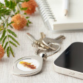 カイロ、エジプトのヴィンテージピラミッドとスフィンクス キーホルダー (側面)