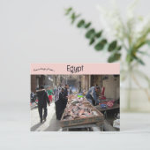 カイロ・エジプトの旧イスラム地区の魚屋 ポストカード (スタンド正面)