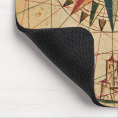 カイロ、エジプトのPortolanの図表|の地図 マウスパッド (コーナー)