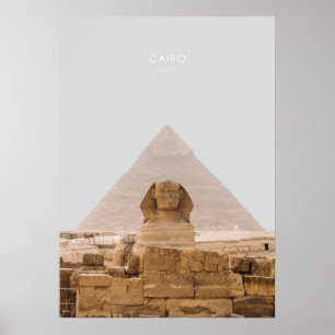 カイロ,エジプト旅行アートワーク ポスター