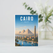 カイロ エジプト 古代 都市 旅行 ポストカード (スタンド正面)