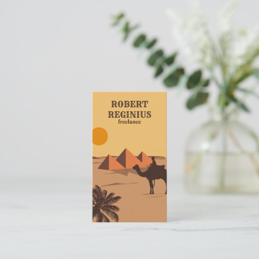 カイロ，エジプト 名刺 (スタンド正面)