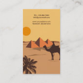 カイロ，エジプト 名刺 (裏面)