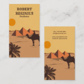 カイロ，エジプト 名刺 (正面/裏面)