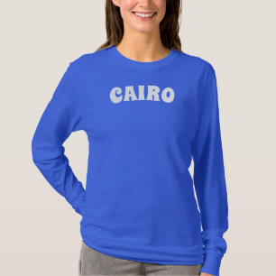 カイロ、エジプト、旅行シャツ、追加文字 Tシャツ
