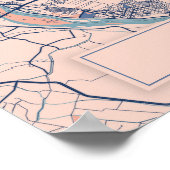 カイロ エジプト 風の便り 都市地図 旅行 ポスター (角)