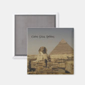 カイロ、ギザ、スフィンクス マグネット (正面/裏面)