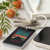 カイロ-バグダッド-カラチの空気ヴィンテージポスター キーホルダー (正面右)