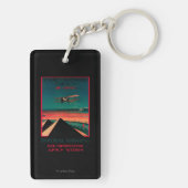 カイロ-バグダッド-カラチの空気ヴィンテージポスター キーホルダー (裏面)