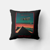 カイロ-バグダッド-カラチの空気ヴィンテージポスター クッション (裏面)