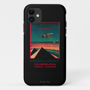 カイロ-バグダッド-カラチの空気ヴィンテージポスター iPhone 11 ケース