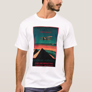 カイロ-バグダッド-カラチの空気ヴィンテージポスター Tシャツ