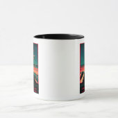 カイロ – バグダッド – カラチエアヴィンテージポスター マグカップ (中央)