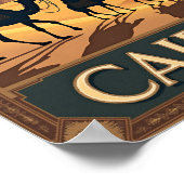 カイロ – レトロトラベルアート ポスター (角)