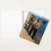 カイロ – 漁師3人がボートを引っ張る プランナー手帳 (ディスプレー)