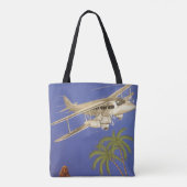 カイロ、Eygpt、二面飛行機へのヴィンテージ旅行 トートバッグ (裏面)