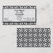 カイロLgの黒いスカルの名刺 名刺 (正面/裏面)