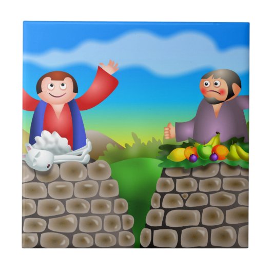 カインおよびアベル タイル (正面)