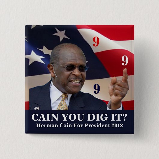 カインそれを掘りますか。 缶バッジ (正面)