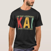カイ個人名ファーストネームカイおもしろいことわざカイ Tシャツ (正面)