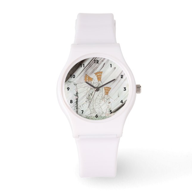 カイ・ニールセンによる『青い山の三人の王女』 腕時計 (正面)