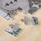 カイ・ニールセン(ケイ・ニーセン)幻想的な童話のパズル 庭園の王女と王妃、キューピッド ジグソーパズル (側面)